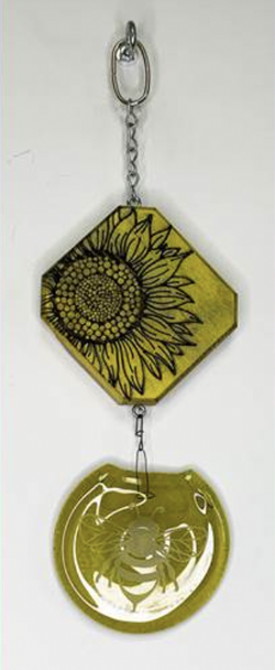 Wood Top Mini Sunflower