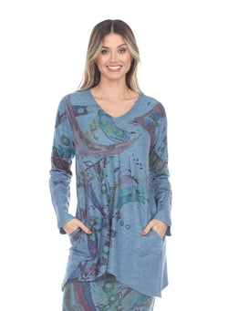 Bird Art Fleece Tunic