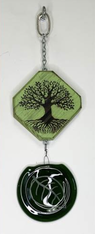 Wood Top Suncatcher Tree of Life