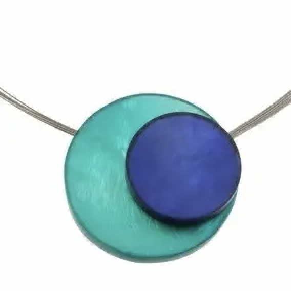 Resin Turq Blue Necklace