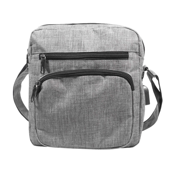 Gray Charge & Go Shoulder Bag