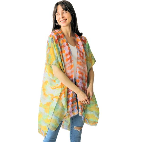 Brights Watercolor Kimono