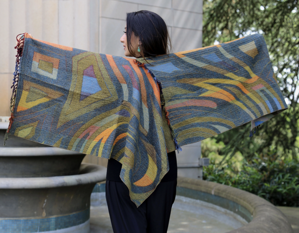 Citron Merino Poncho Wrap