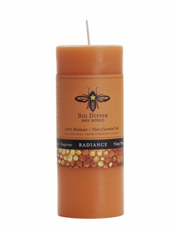 Radiance Beeswax Pillar Candle