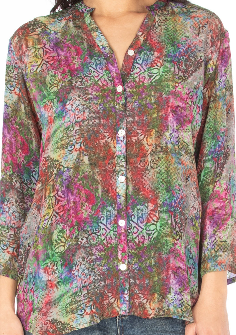 Earth Jewels Mandarin Shirt