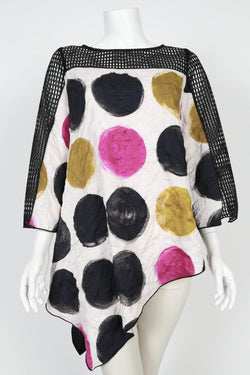 Magenta Dot Statement Tunic