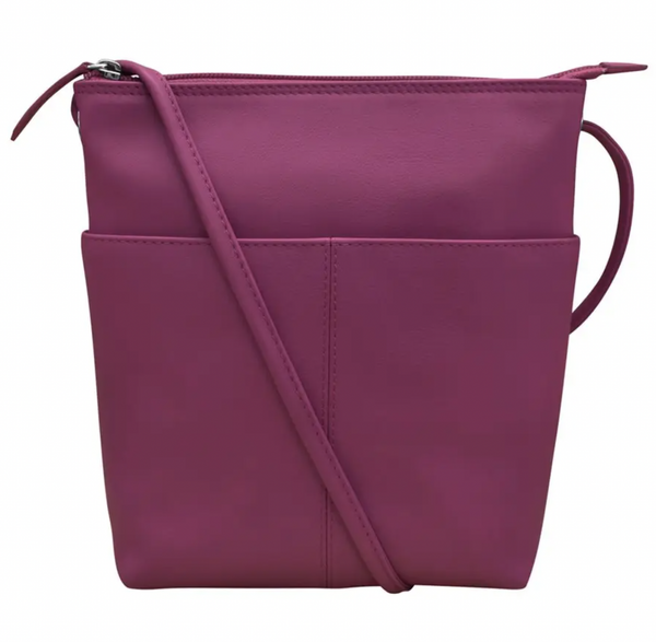 Orchid Leather Pocket Crossbody