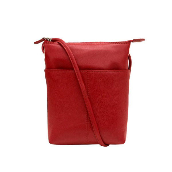 Red Leather Crossbody