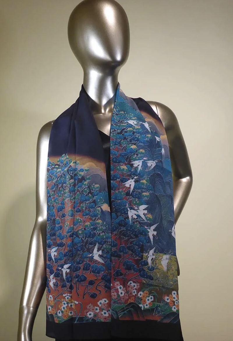 Flight Silk Scarf