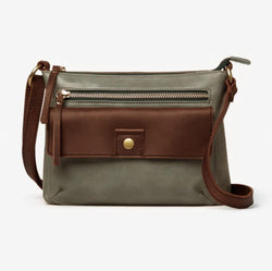 Olive Flap Crossbody Bag