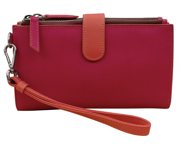 Sunset Leather Smartphone Wristlet