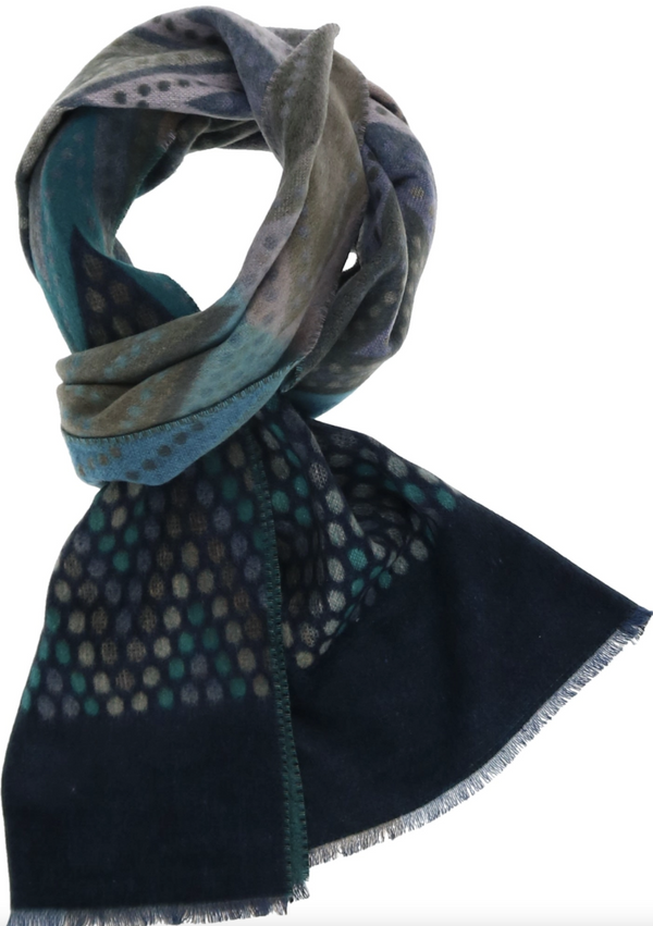 Teal Zig Zag Scarf