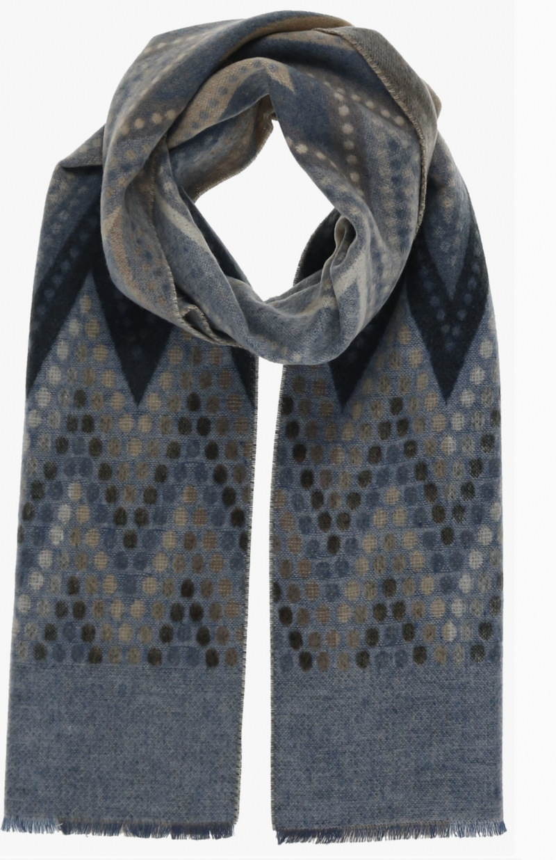 Charcoal Zig Zag Scarf