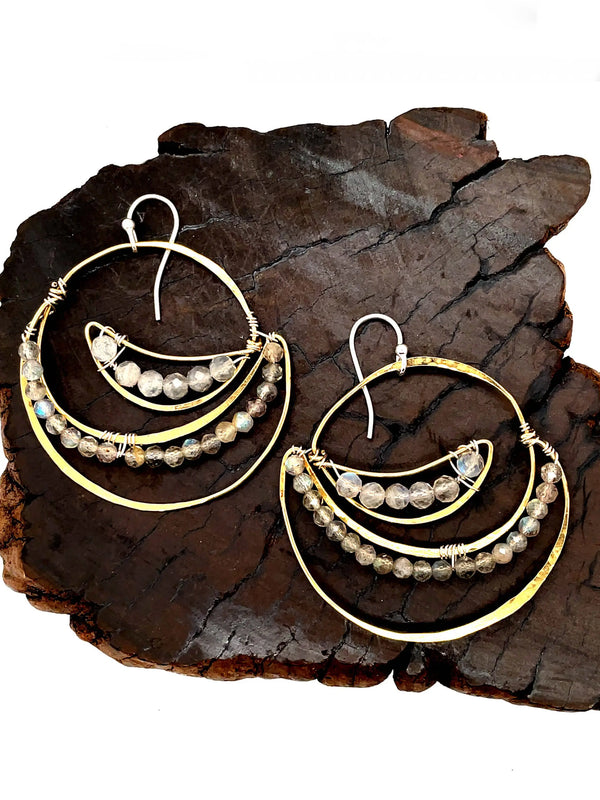 Labradorite Current Earring