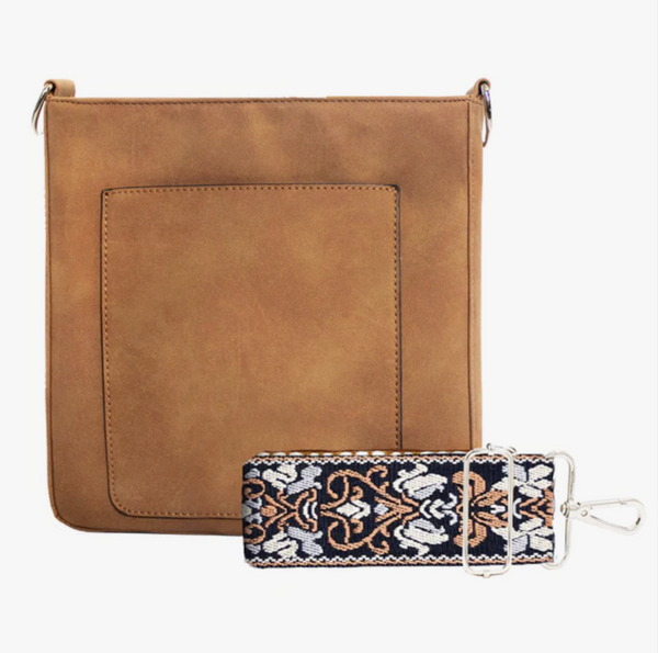 Camel Ashley Crossbody Bag