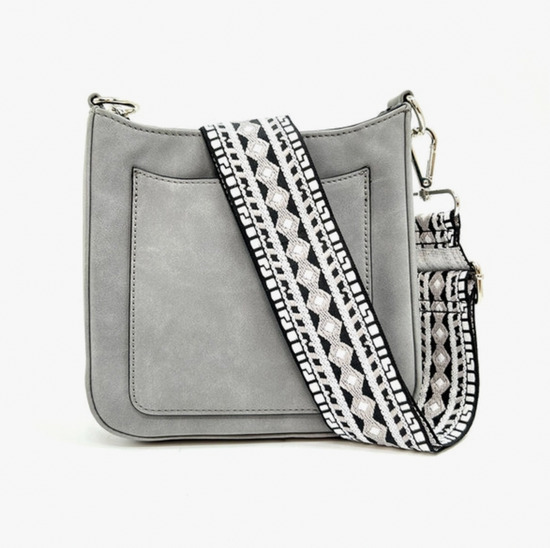 Gray Ashley Crossbody Bag