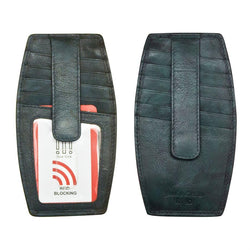 Indigo Leather Credit Card Case