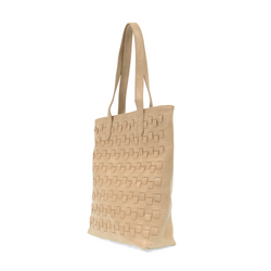 Buff Woven Tote