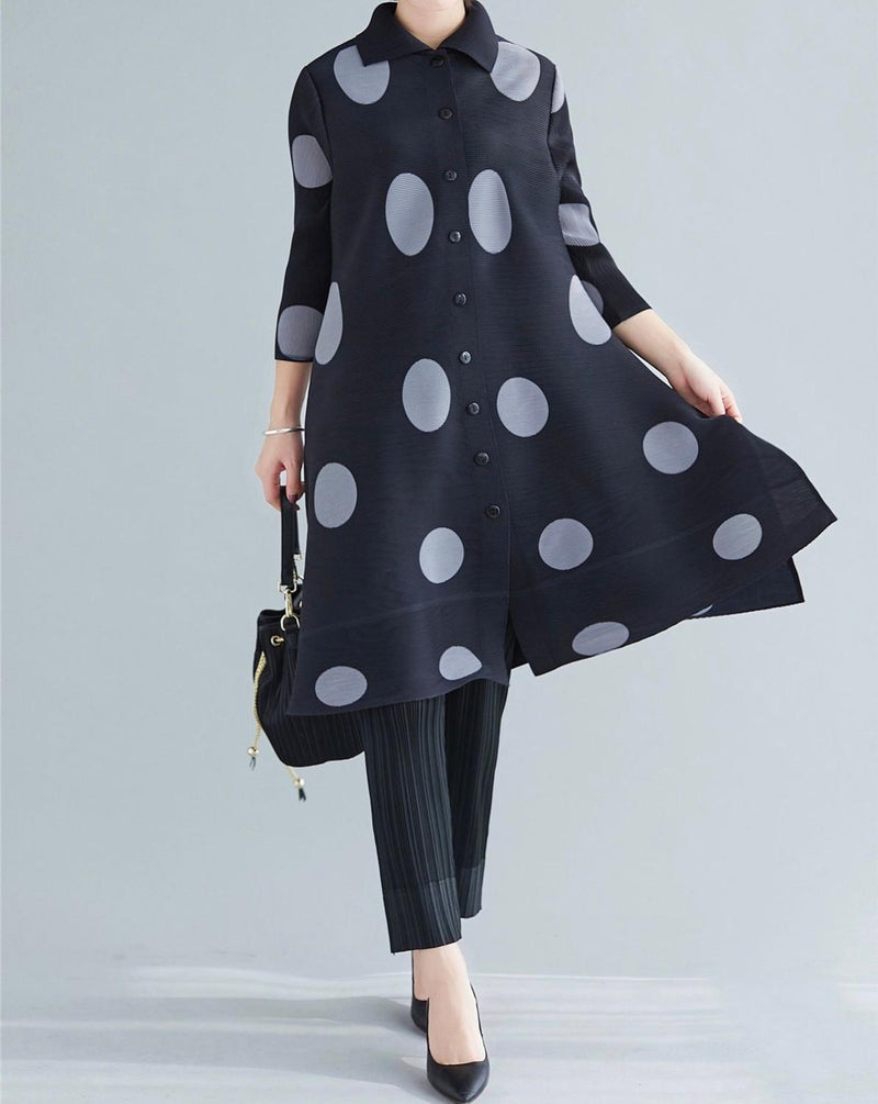 Pleated Dot Jacket