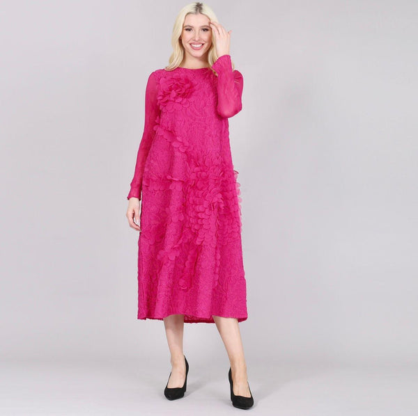 Rose Applique Statement Dress