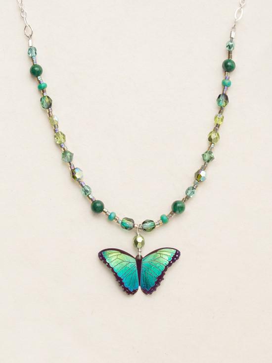 Green Bella Buterfly Necklace