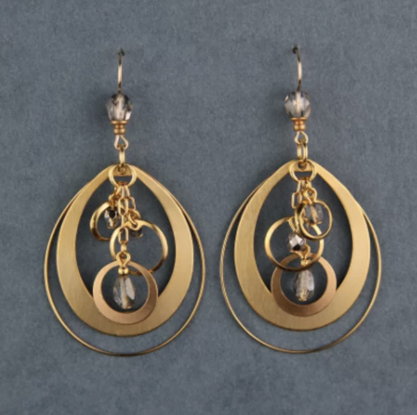 Gold Orbs Earring