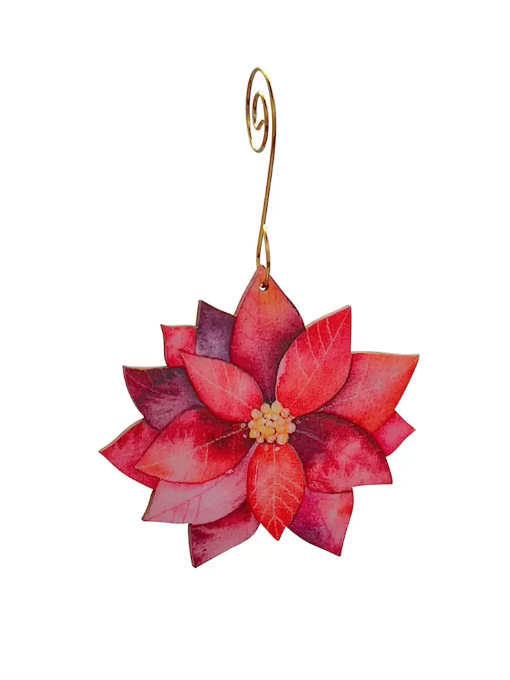 Blossoming Poinsettia Ornament