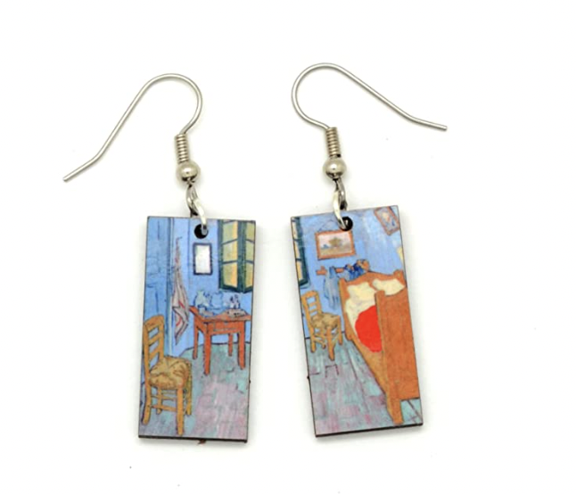 Van Gogh Bedroom Earrings