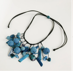 Ocean Iraca & Tagua Necklace
