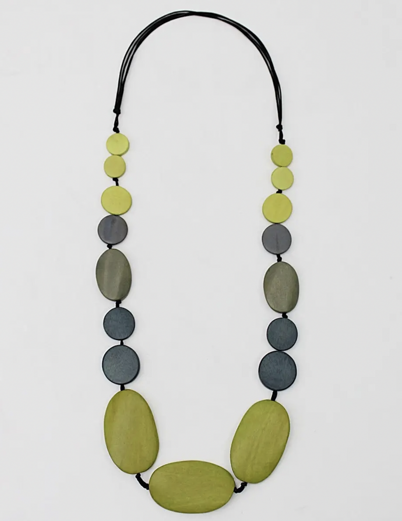 Lime Wood Necklace