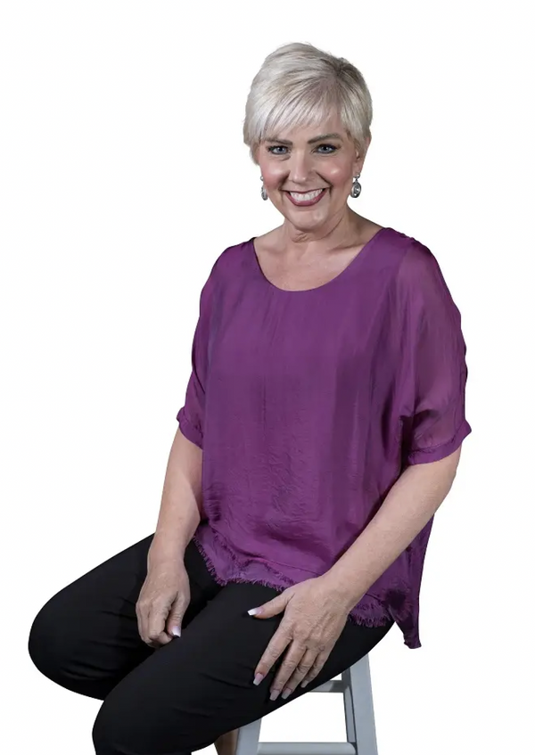 Orchid Silk Top