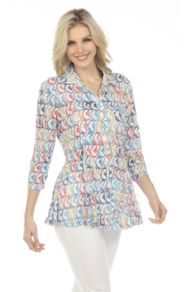 Playful Arrows Fit Flare Shirt