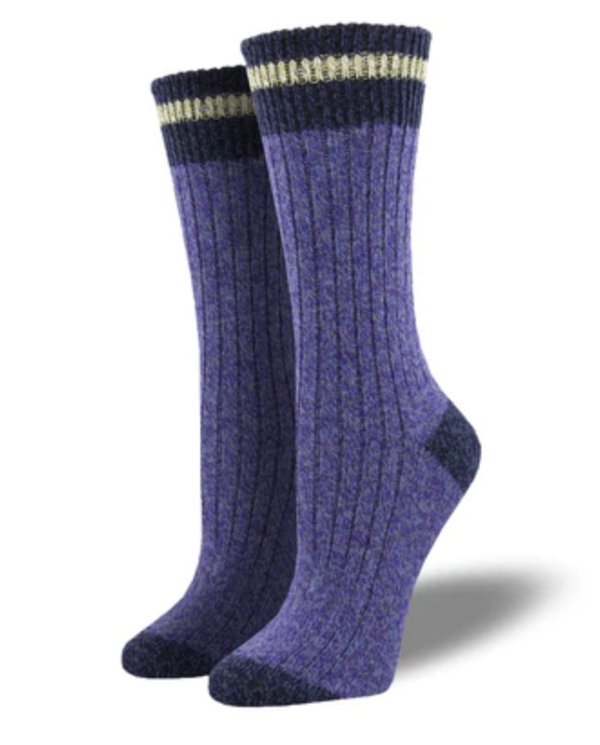 Recycled Wool Purple Sock