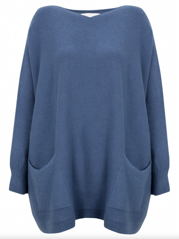 Summer Blue Onesize Easy Sweater