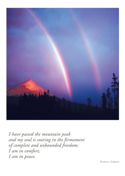 Double Rainbow Sympathy Card