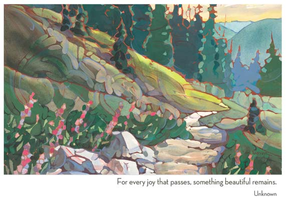 Mountain Trail Sympathy Card