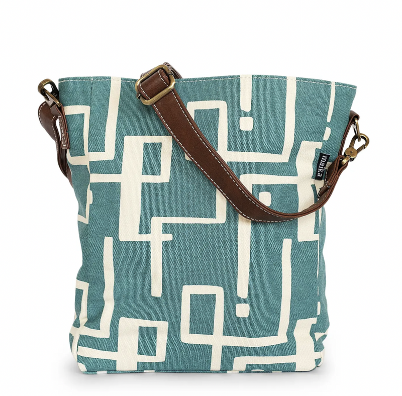 Teal Geo Crossbody