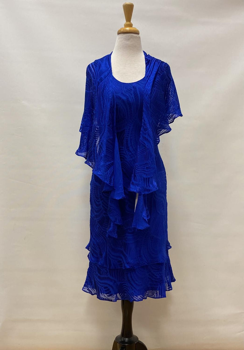 Royal Silk Tea Length Dress Set