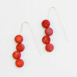 Orange Dots Earring