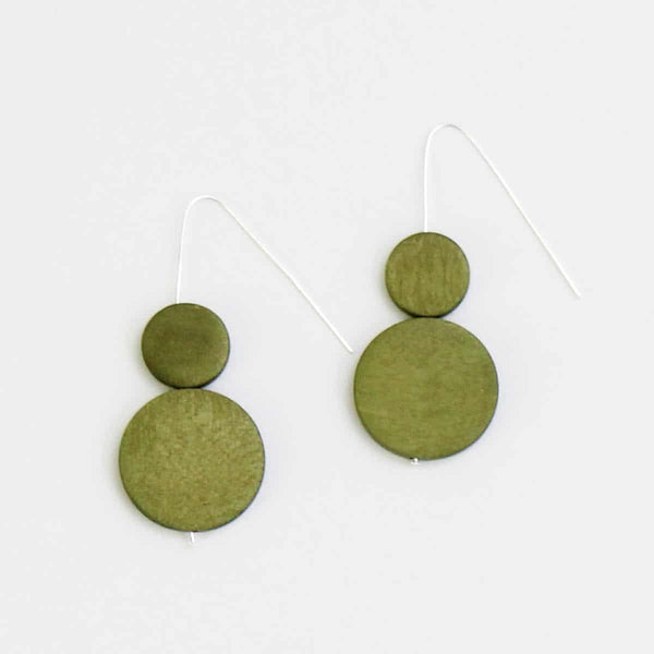 Lime Dots Earring