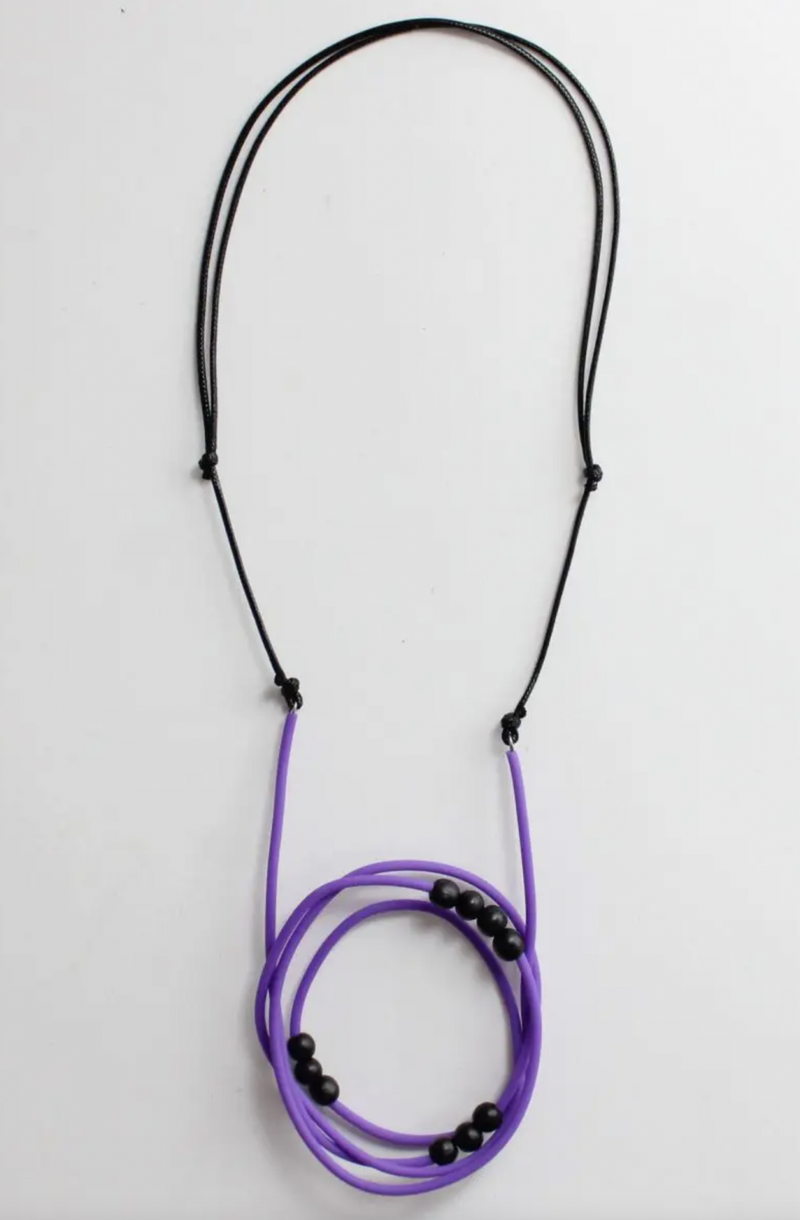 Purple Tube Necklace