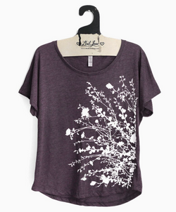 Iris Flowering Dolman Top