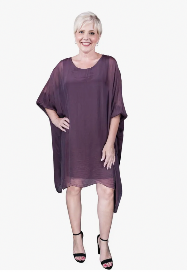 Eggplant Kaftan Dress