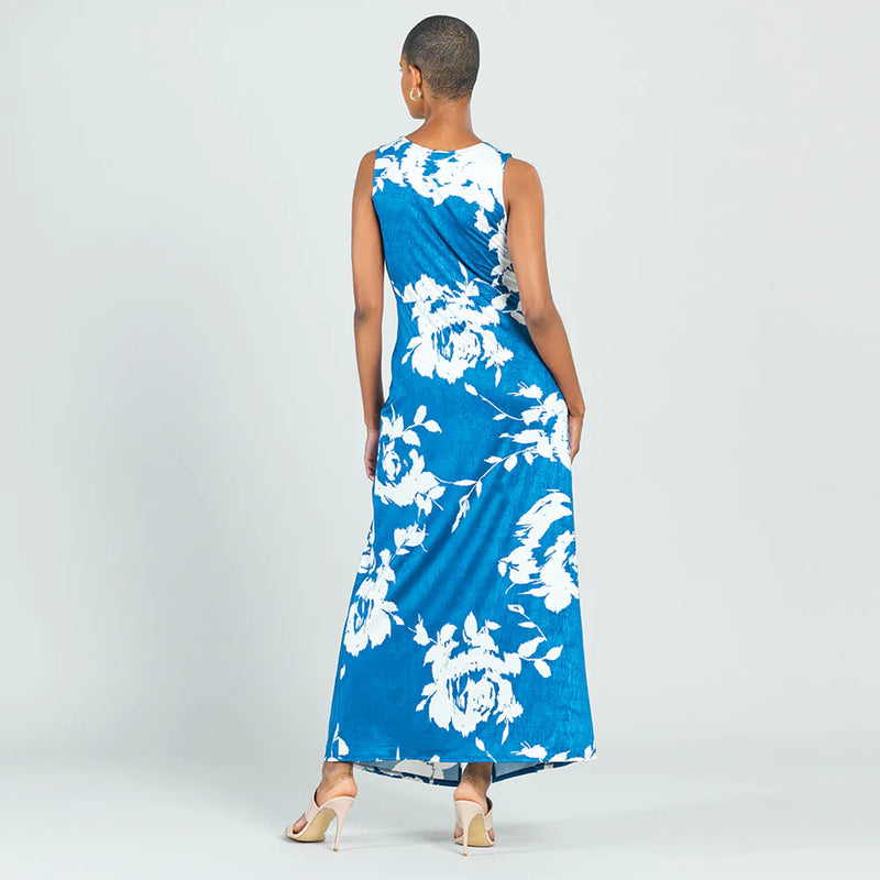 Floral Crushed Knit Maxi Dress