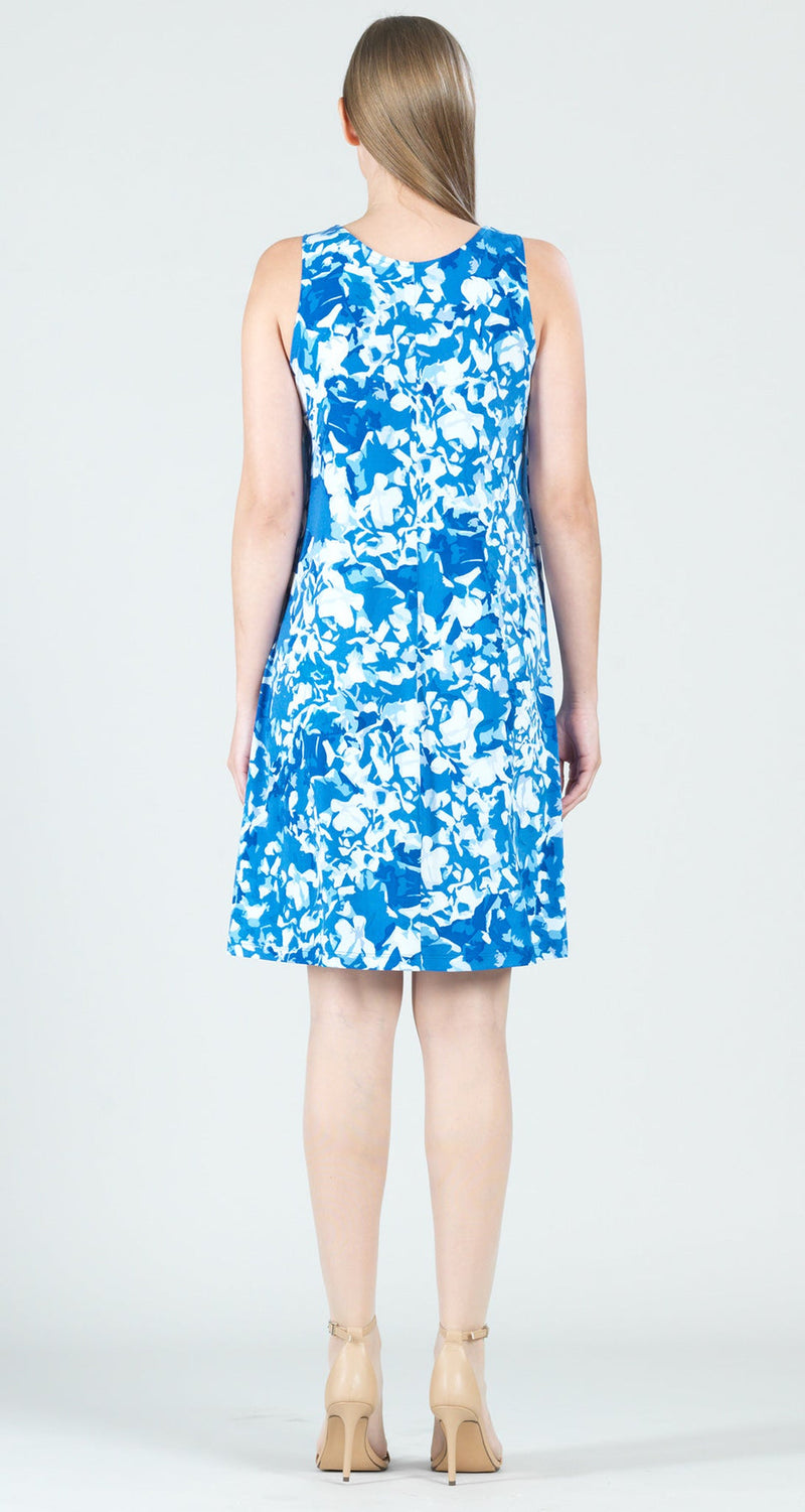 Marine Floral Swing Dress