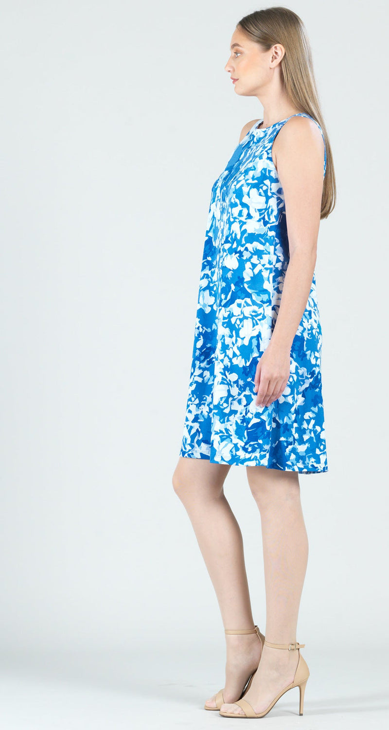 Marine Floral Swing Dress