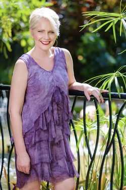 Plum Flounce Dress