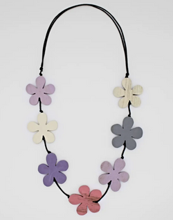 Purple Flower Power Necklace