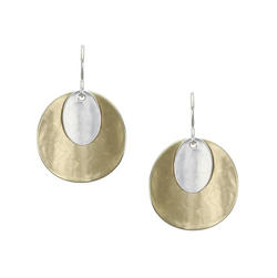 Curved Oval Earring