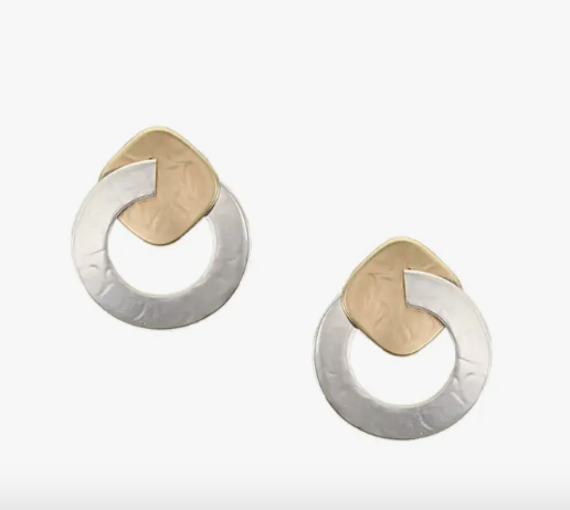 Ring with Square Post Earring
